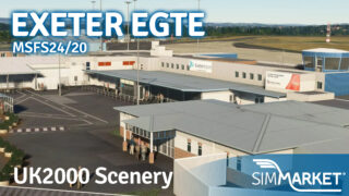 UK2000 Scenery – Exeter Airport MSFS20/24
